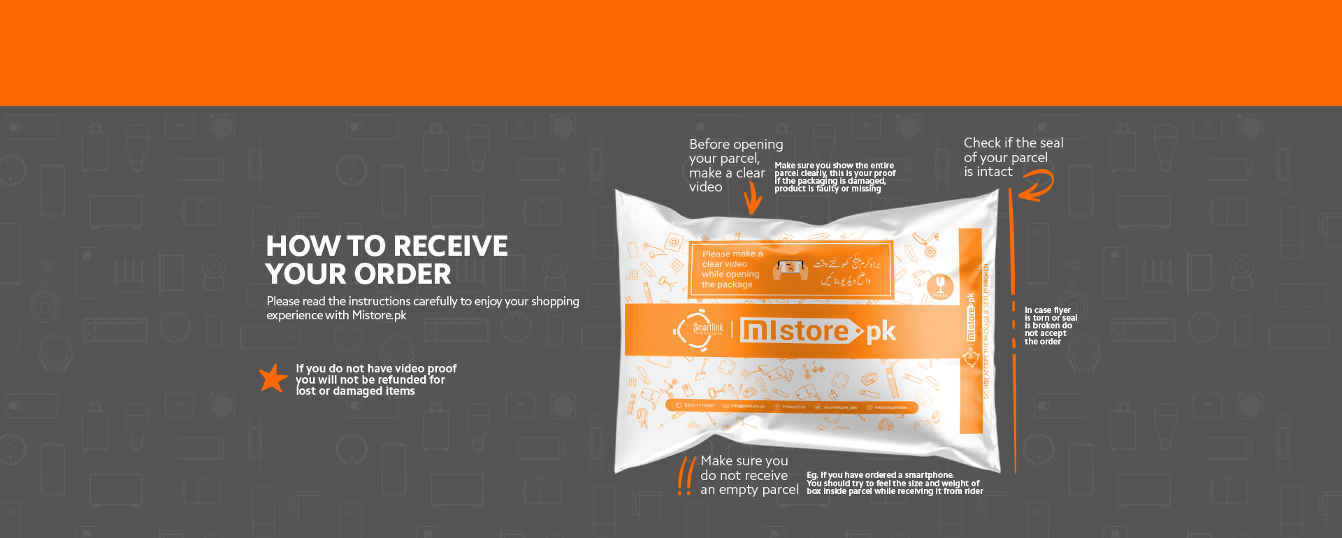 How to receive parcel