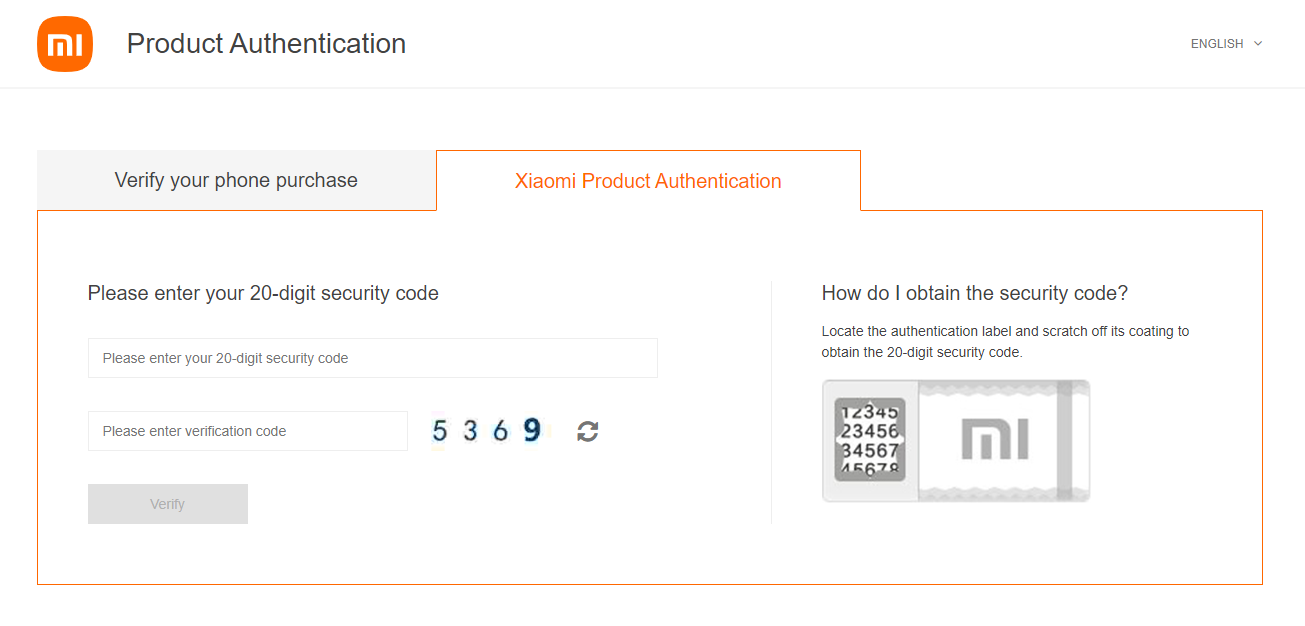 Product Authentication